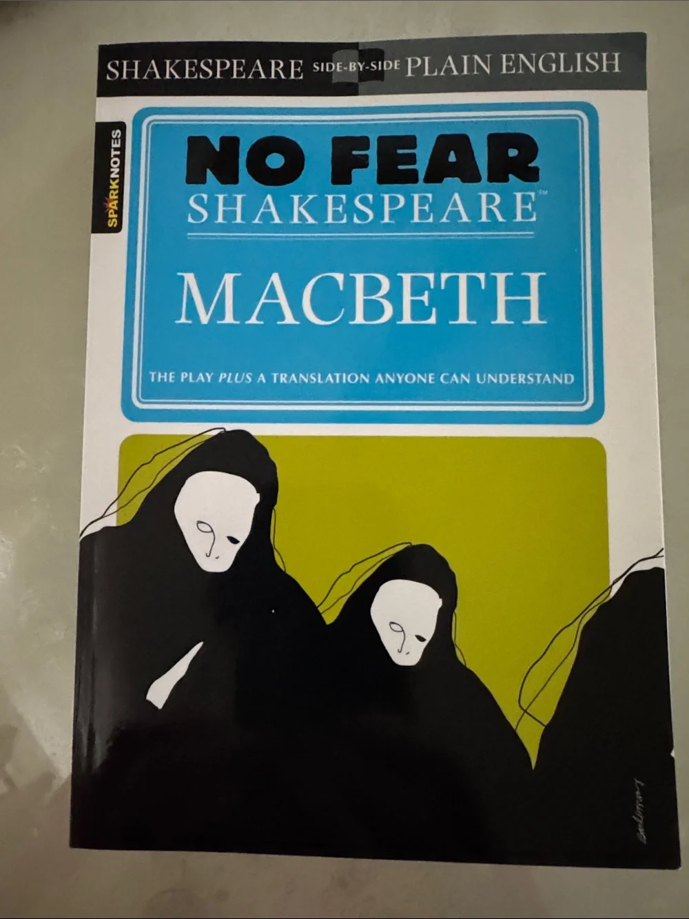 No Fear Shakespeare Macbeth Wall Art Print - Teal and Olive